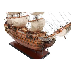 Prestiżowy model żaglowca HMS Victory 97cm - okręt liniowy brytyjskiej marynarki wojennej, dekoracja marynistyczna